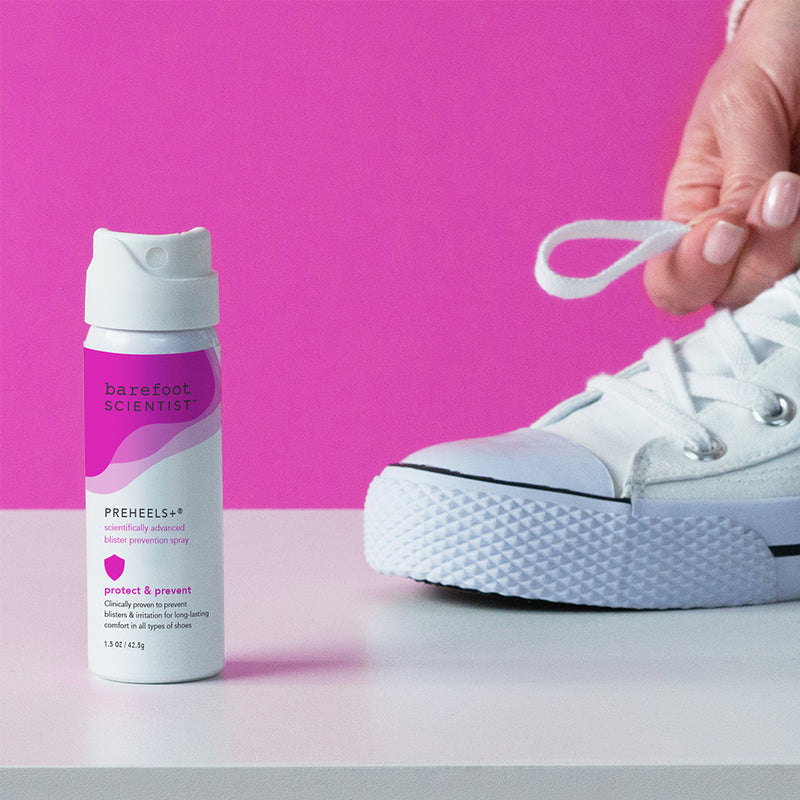 PreHeels+ product next to sneakers